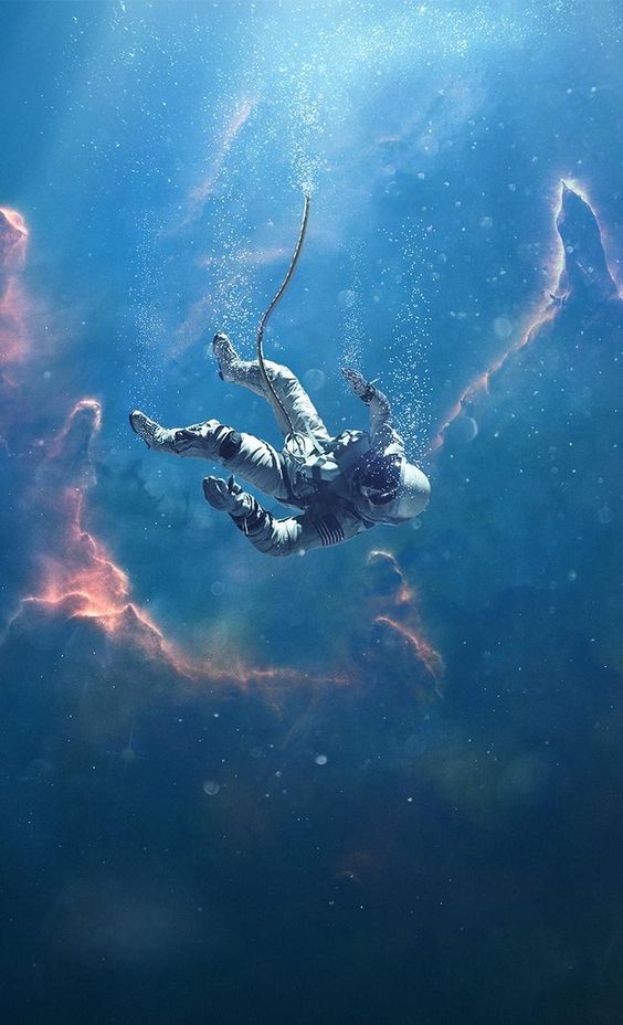 Dormire in un mare di stelle 1 di Christopher Paolini_Astronauta che fluttua nello spazio
