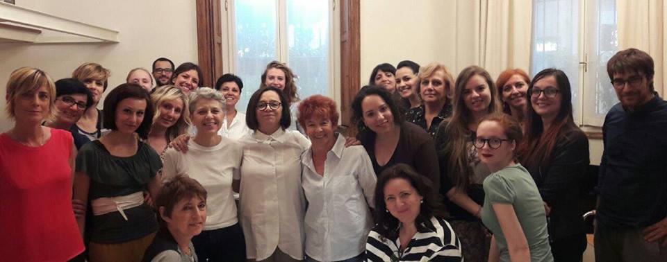 Foto gruppo blogger presenti durante l incontro di Paola Calvetti