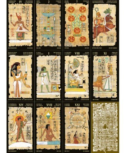 Guarda oltre ciò che vedi. Manuale sull'arte dei tarocchi e il loro utilizzo di Emanuela Imineo - Mazzo di tarocchi egizziani